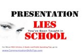 Presentaion lies public speaking mistakes you should avoid