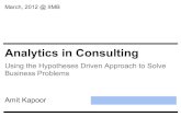 Analytics in Consulting