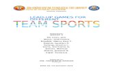 LEAD-UP GAMES for Different TEAM SPORTS