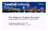 The Edge for Project Success: Leadership Skills to Deliver through Teams