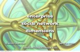 Enterprise social network dimensions