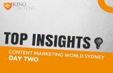 Content Marketing World Sydney - Top Insights (Day Two 2014)