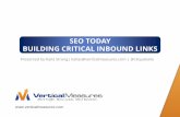 SEO Today: Building Critical Inbound Links