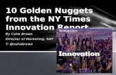 10 Golden Nuggets from the NY Times Innovation Report