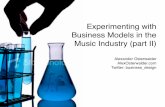 The Music Industry - new models (excerpt of a keynote)
