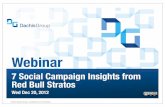 Webinar: 7 Social Campaign Insights from Red Bull Stratos (@DachisGroup)