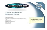 A Social Playbook for Marketing Events - Event Camp 2010 Keynote