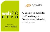 David Weekly's PBwiki Web 2.0 Expo Talk