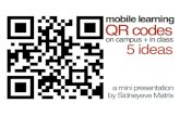 Teaching with QR codes