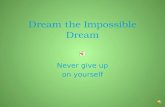 Dream the impossible dream  inspirational