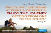 Best Advice: Enjoy the Journey