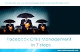 7 steps to control facebook crisis