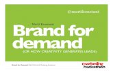 Brand for Demand - Creative Lead Generation