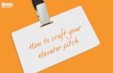 How to craft your elevator pitch for a networking event