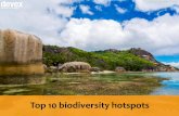 Top 10 biodiversity hotspots