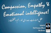 Compassion, empathy & emotional intelligence