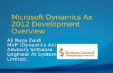 Dynamics ax 2012 development overview