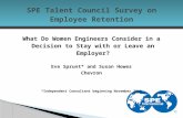 What do Women Engineers Consider in a Decision to Stay with or Leave an Employer
