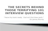 Secrets Behind Those101 Questions Short Rev.1.31.10