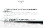 effective email,memorandum and messages