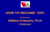 Chief Executive Officer (CEO) Presented by William Allan Kritsonis, PhD