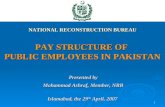 Pay structure of public employees in pakistan