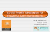 Social Media Strategies for Powerful Communications