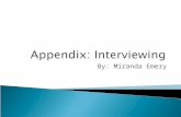 Appendix: Interviews