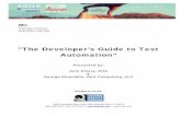 The Developer’s Guide to Test Automation