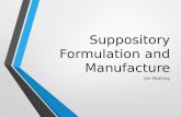 Suppository formulation overview