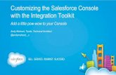 Customizing the salesforce console with the integration toolkit mt