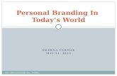 Personal Branding In Today's World
