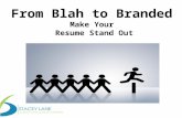 Blending Your Personal Brand with Your Resume
