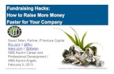 Fundraising Hacks: Raise More Capital Faster for Your Company