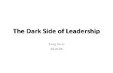 Dark side of leadershipx