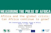 Africa and the global crisis: Can Africa continue to grow?