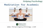 Meditation for Academic Success
