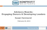 Advisory Boards: Engaging Donors & Developing Leaders
