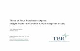 TBR Public Cloud Adoption Study