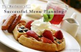 The "Business" Of Successful Menu Planning