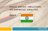 Fiscal deficit & inflation gaurav tripathi jamia millia islamia, new delhi