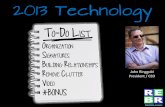 2013 tech to do list (cbgb)