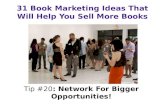 31 Book Marketing Ideas | Networking 101 for Authors