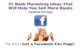 31 Book Marketing Ideas | Get a Facebook Fan Page