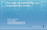 Ten Ways To Market Your New Organization's Events