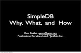 SimpleDB - Why, What, and How
