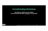 Nick NM Yap - CSW Global Crowdfunding Workshop, CSWGlobal14