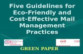 MSMA Webinar Five Guidelines for Eco-Friendly and Cost-Effective Mail Management Practices