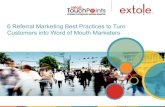 6 Referral Marketing Best Practices To Turn Customers Into Word-Of-Mouth Marketers