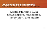 Ss media planning 101 newspapers, magazines, television, and radio advertising   brand integration